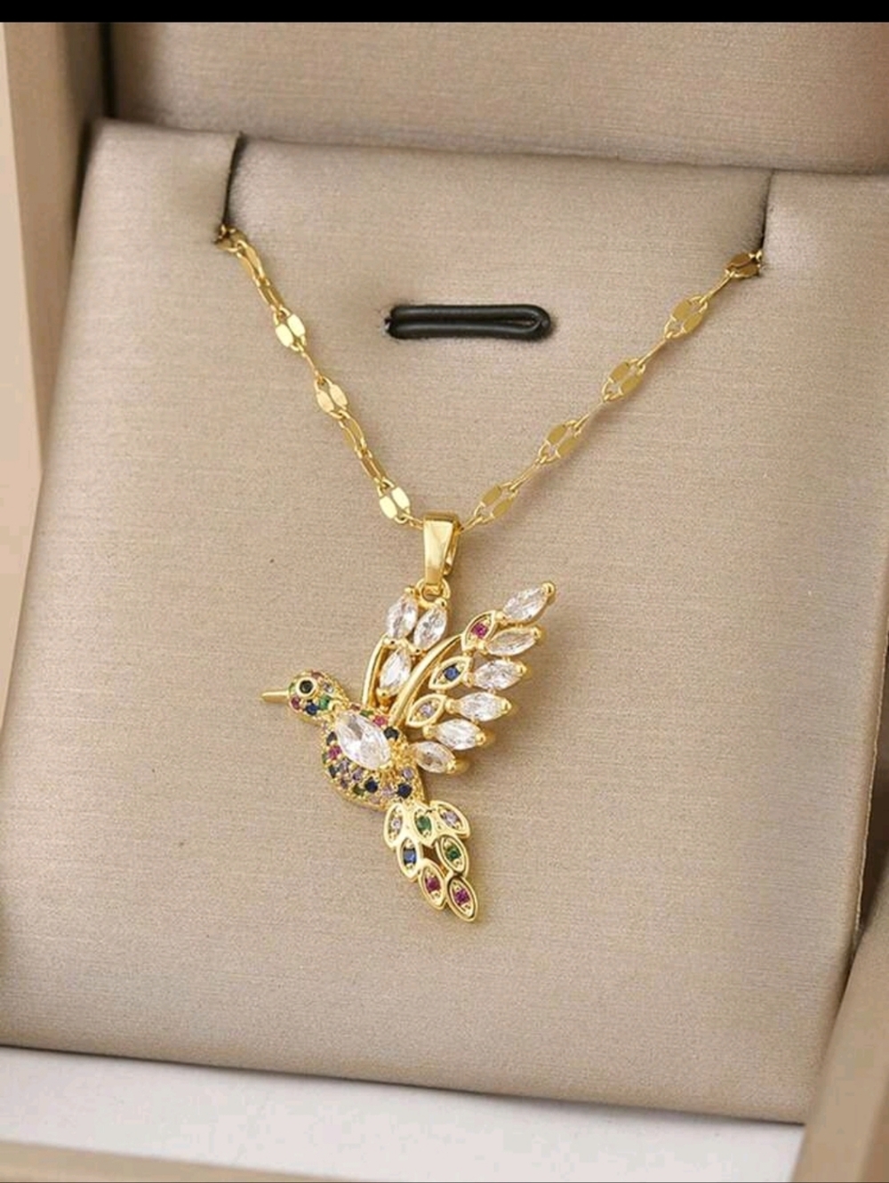 Gold Bird Pendant Necklace - Women Jewelry